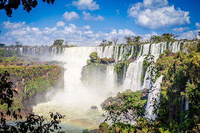 Scenic view of waterfall, brazil, foz do iguaçu, trip, travel, lifestyle, epic