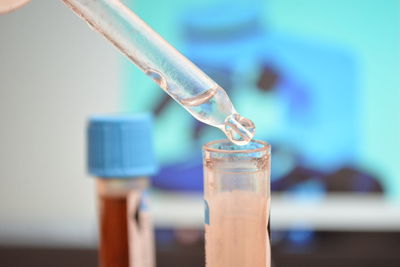 Close-up of bottle on table