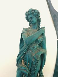 Close-up of statue against clear sky