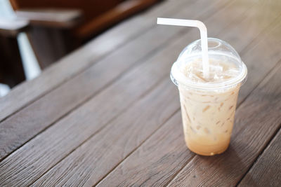 Close-up of coffee on table