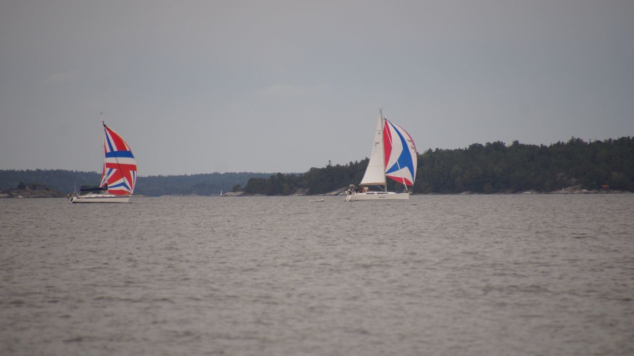 SAILBOATS IN SEA