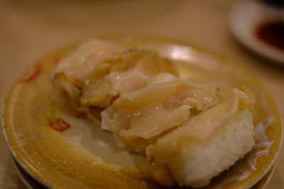 Close-up of served food