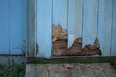 Weathered wall of old building