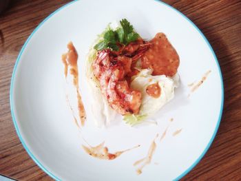 Close-up of food in plate