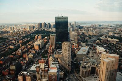 High angle view of cityscape