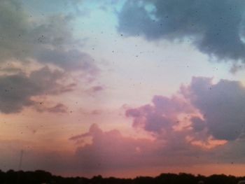 Low angle view of cloudy sky