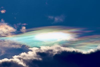 Low angle view of clouds in sky