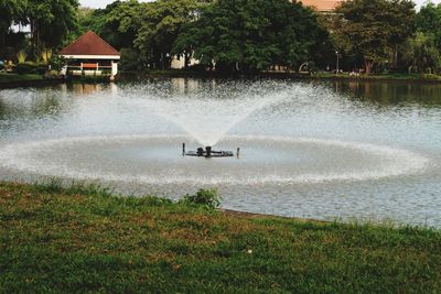 Scenic view of lake