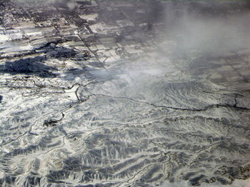 Close-up of snow covered landscape