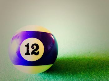 Close-up of ball on table