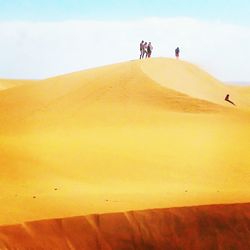 Scenic view of desert against sky