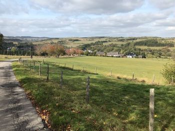 Scenic view of landscape against sky