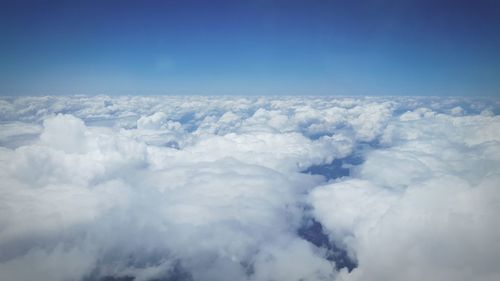 Aerial view of cloudscape