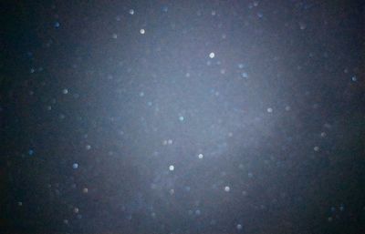 Defocused image of sky at night