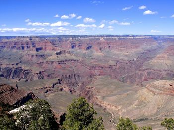 Scenic view of rocky mountains