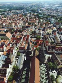 High angle view of cityscape