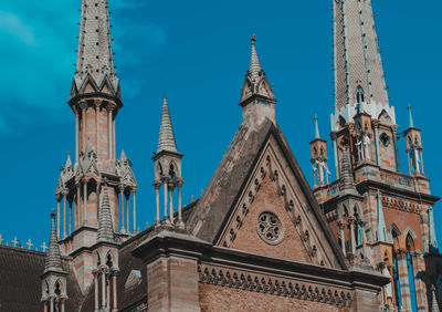 Low angle view of historical building against sky