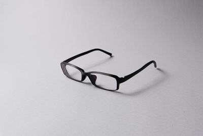 Eyeglasses over white background