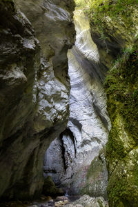 Rock formations in water