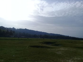 Scenic view of landscape against sky