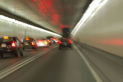 Illuminated tunnel