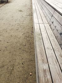 Close-up of wooden plank