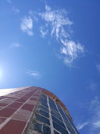 Low angle view of blue sky