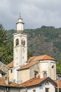 The churc of brolo above the lake orta