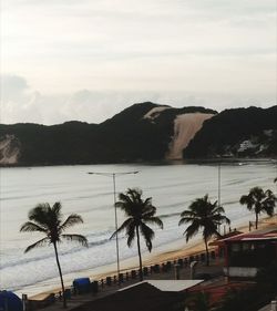 View of swimming pool at beach