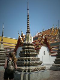 Low angle view of temple