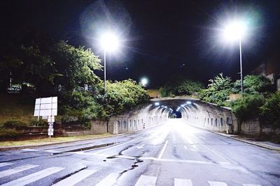 Road at night