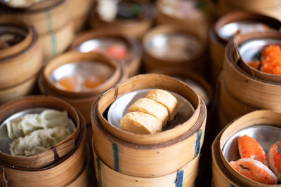 Close-up of spices in container