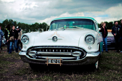 Close-up of vintage car