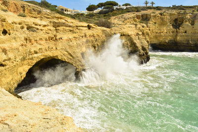 View of waterfall