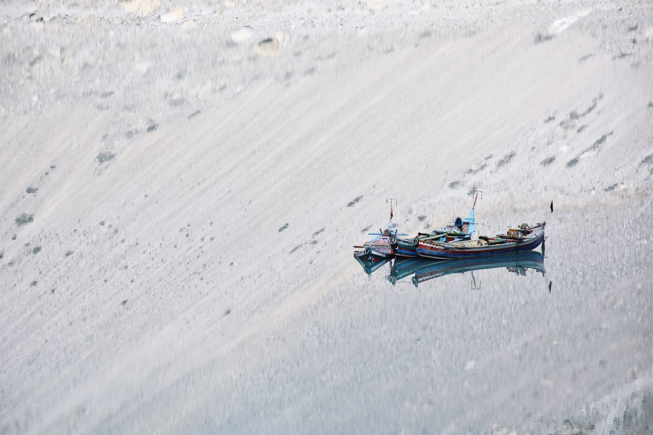 mode of transport, nautical vessel, boat, nature, day, tranquility, outdoors, tranquil scene, beauty in nature, lifestyles, scenics, weather, landscape, non-urban scene, sky