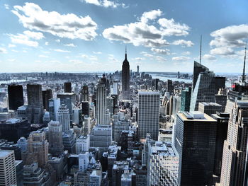 Modern cityscape against sky