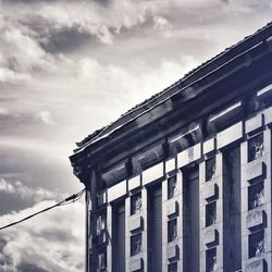 Low angle view of building against sky