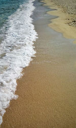 High angle view of beach