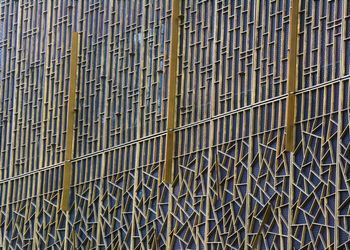 Full frame shot of patterned metal grate