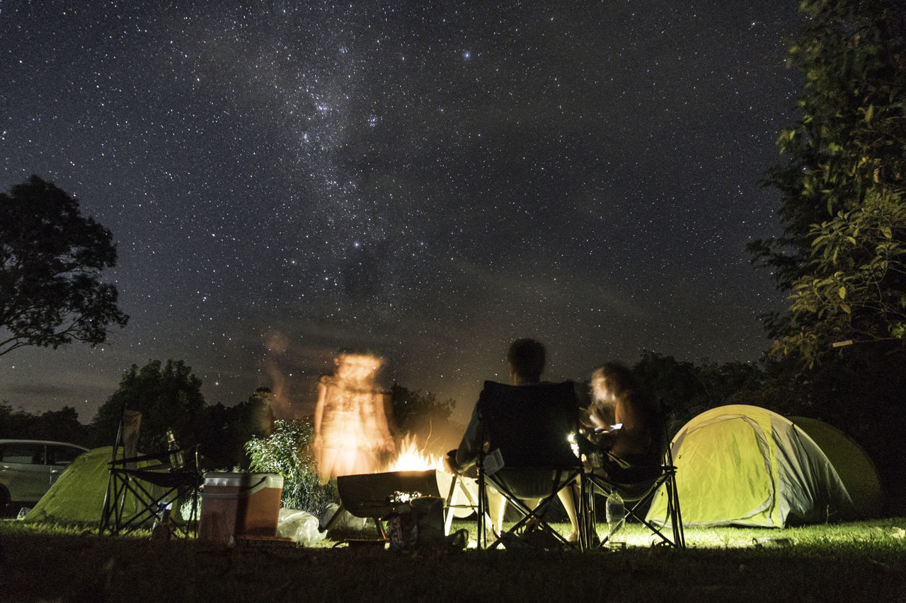 star - space, night, beauty in nature, nature, people, outdoors, real people, tree, sky, men, adult, adults only, milky way, astronomy