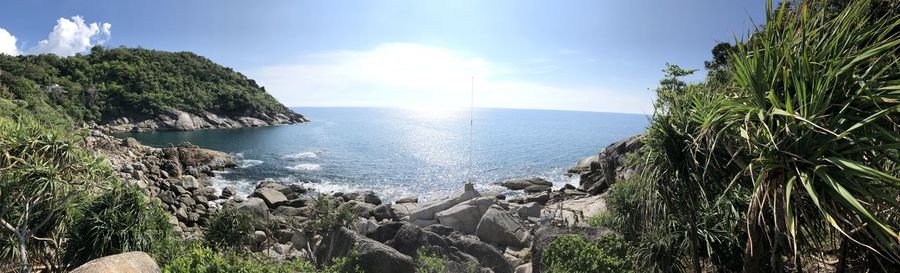 Panoramic shot of sea against sky