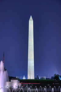 Low angle view of monument against sky