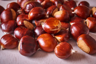 Close-up of fruits on table