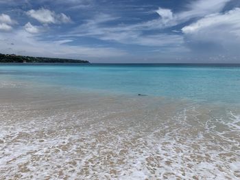 Scenic view of indian ocean against sky