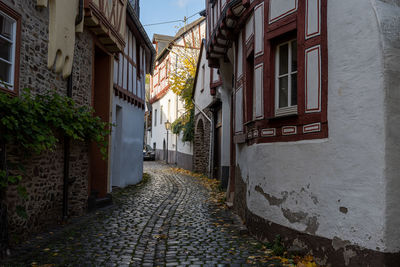 Street amidst buildings in city