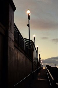 Street light against sky