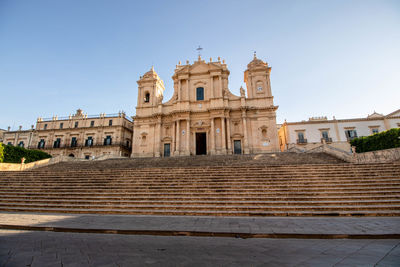 The cathedral of saint nicholas in noto, siracusa province, sicily, italy