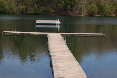 Pier over lake