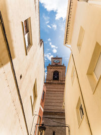 Low angle view of buildings against sky