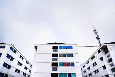 Low angle view of buildings against sky